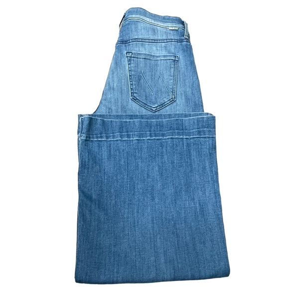 MOTHER Blue Wide-Leg Jeans - Picture 7 of 15